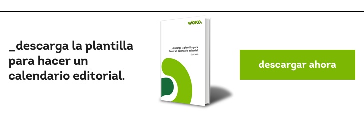 Plantilla calendario editorial blog