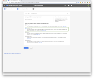 Método de subida de productos