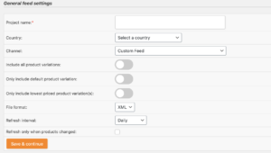 Crear feed de productos 