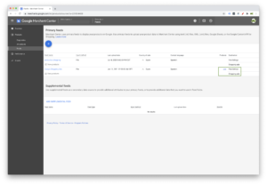 Feed de productos merchant center