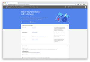 Configuración shopping free