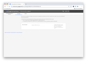 Configurar sitio web Google Merchant Center