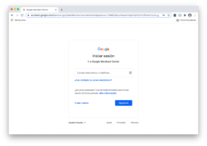 Inicio Sesión Google