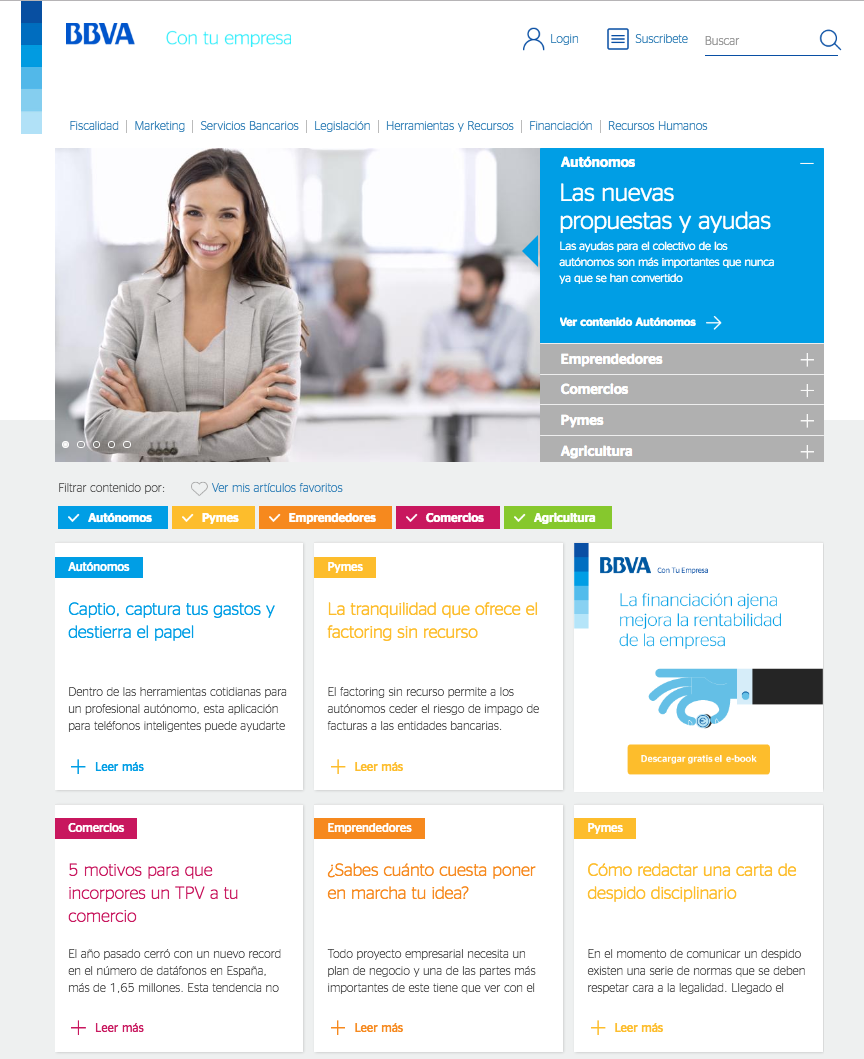 BBVA ayuda a empresas