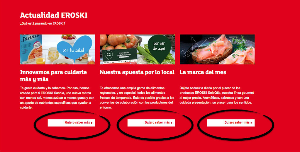 Call to action Eroski