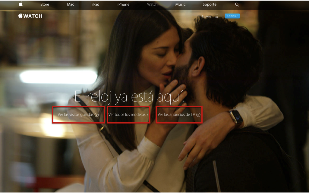 Call to action diferentes