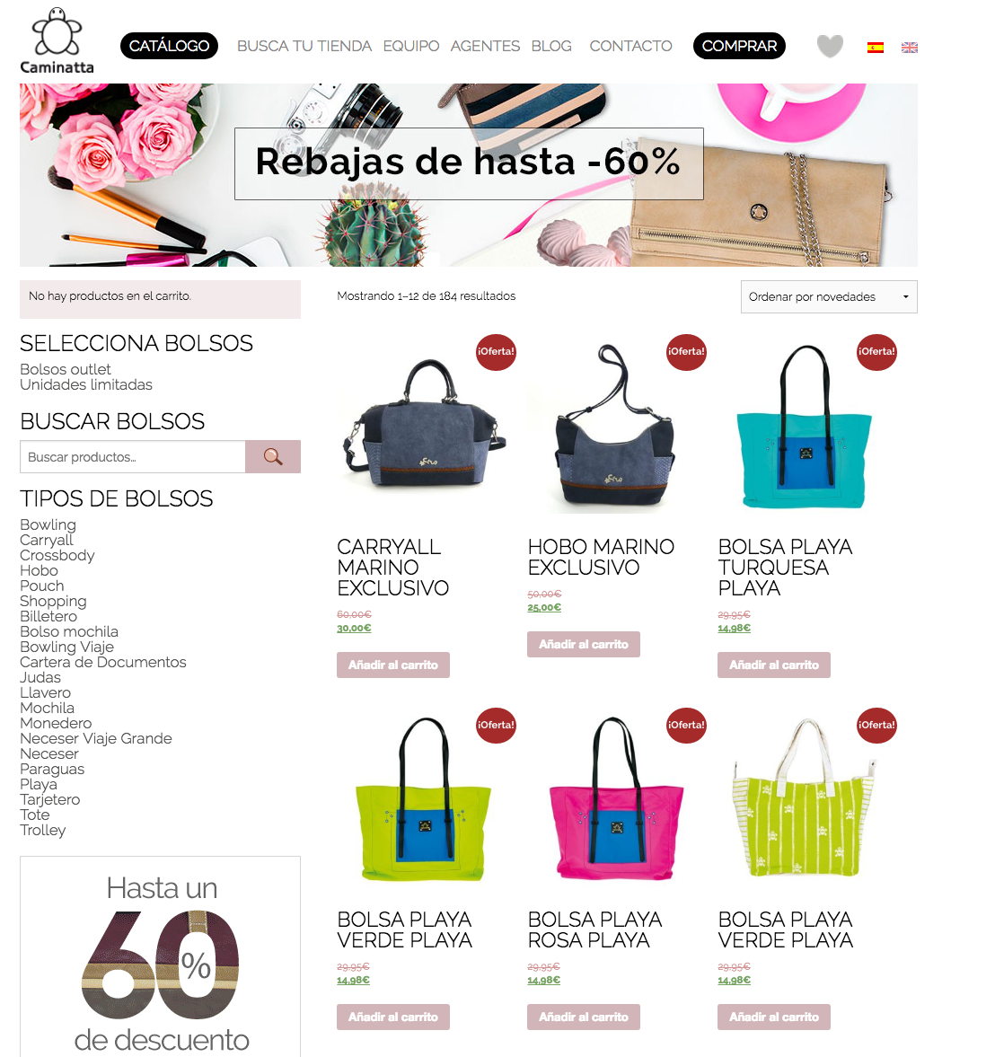 Tienda online Caminatta