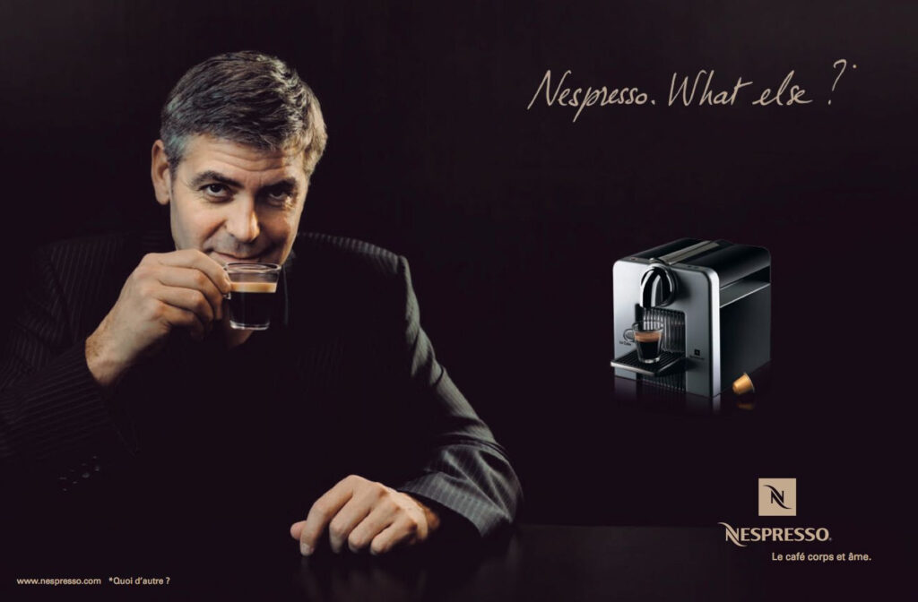 Nespresso seleccionó a George Clooney, una figura reconocida y admirada, para transferir la imagen positiva del actor a su producto