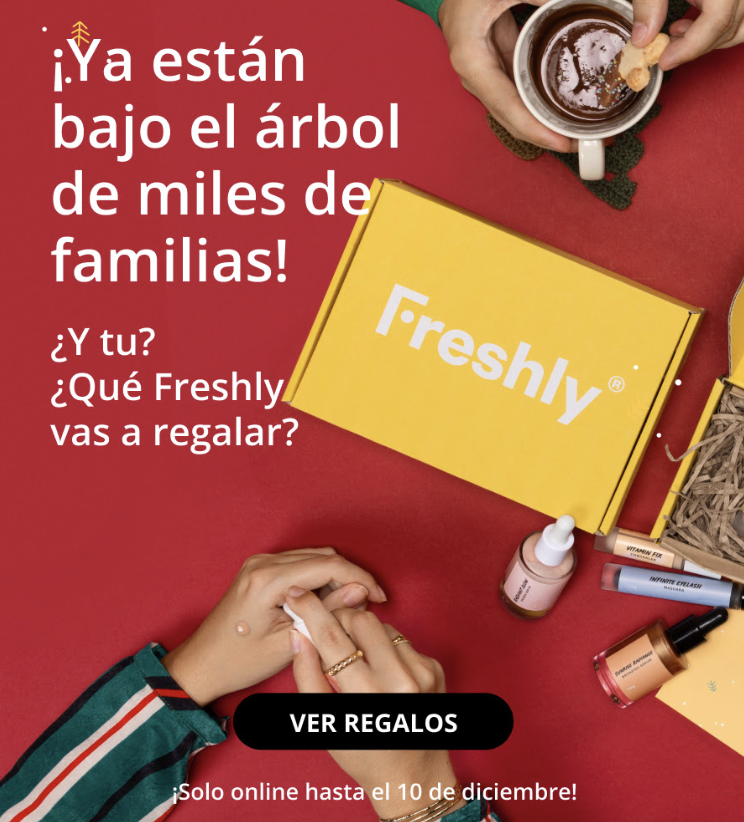 En Freshly Cosmetics lanzaron una campaña de Navidad que invitaba a los usuarios a elegir su regalo mediante un botón.