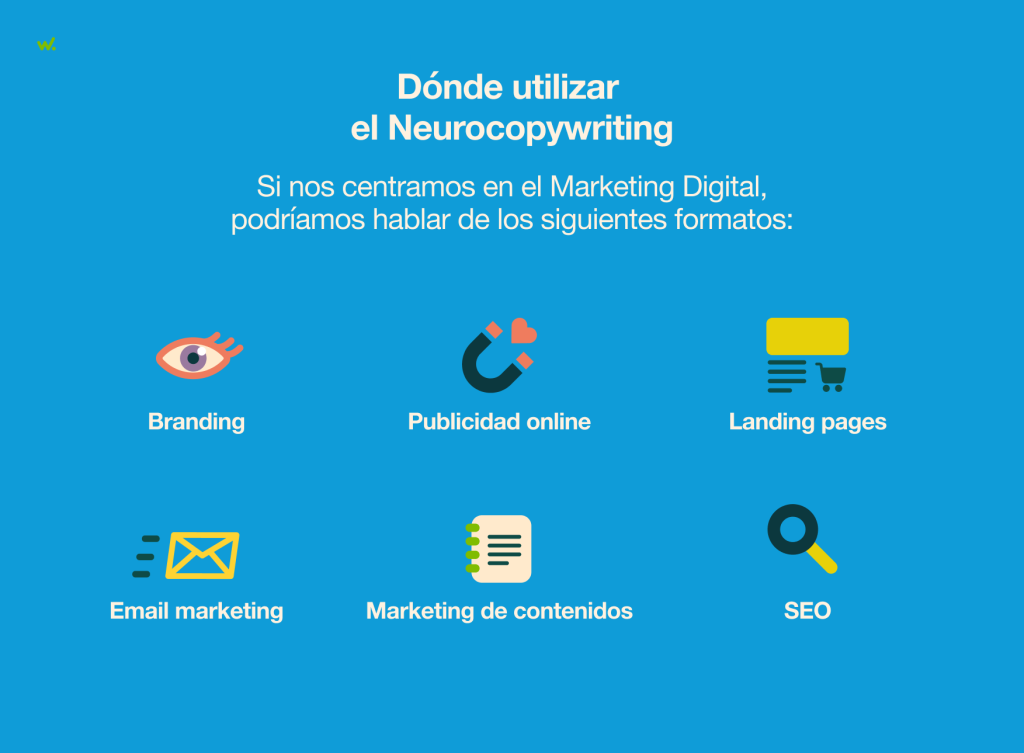 Dónde utilizar neurocopywriting en tu estrategia de marketing digital.