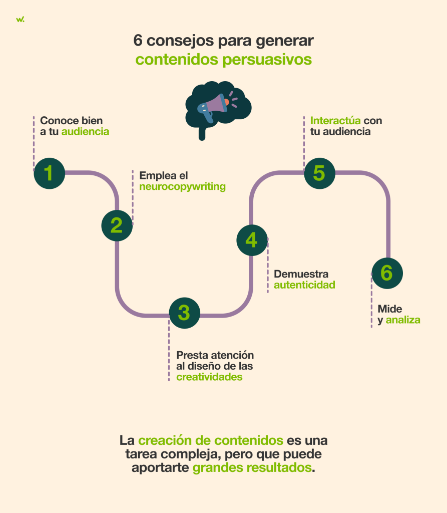6 consejos para generar contenidos persuasivos.