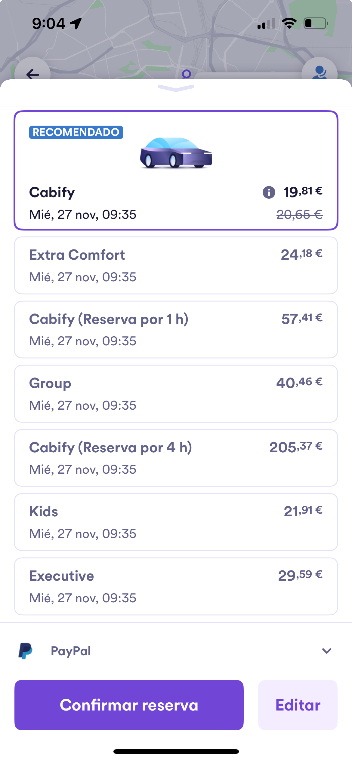 Cabify personaliza la experiencia de sus clientes, mediante opciones de elección de coche o música, por ejemplo.